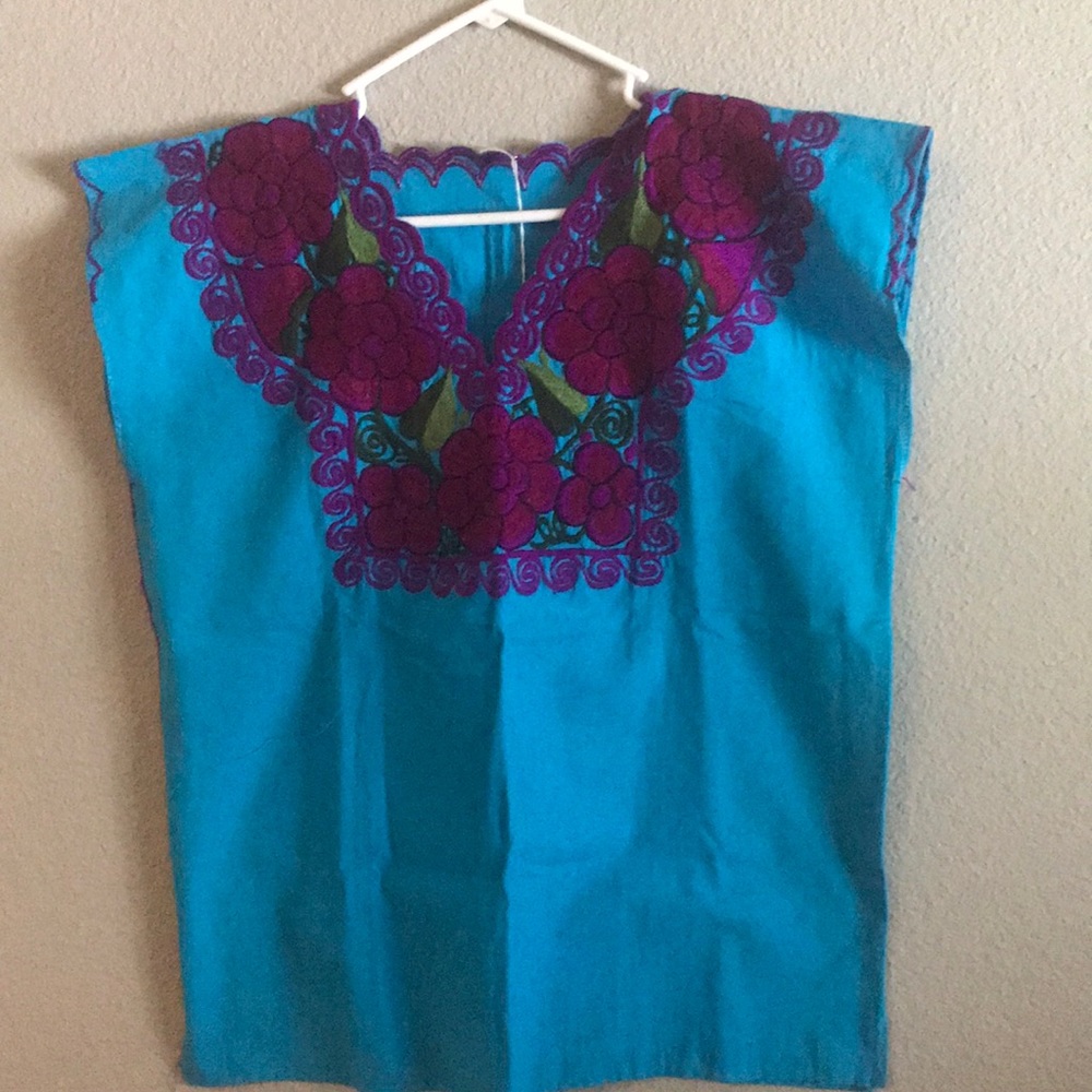Oaxacan Manta Sleeveless Summer/Fall Shirt